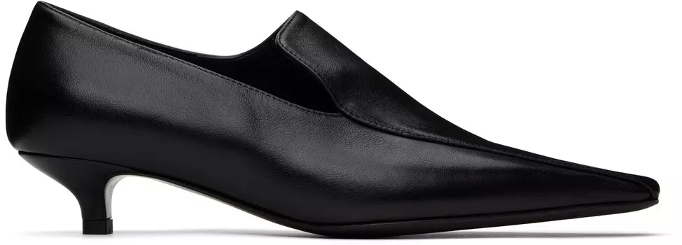 Кожаные туфли на каблуке «рюмочка» TOTEME