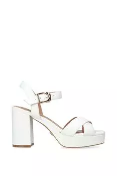 Кожаные туфли на каблуке Serafina 100 Carvela, белый