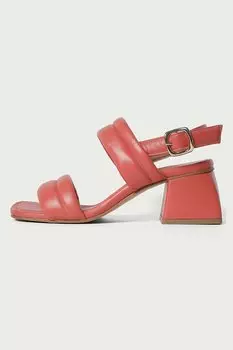 Кожаные туфли на массивном каблуке Alura, оранжевый