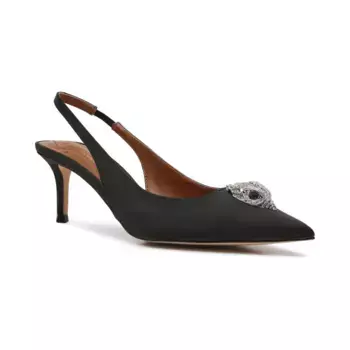 Кожаные туфли на шпильке Belgravia с ремешком на спине Kurt Geiger, черный