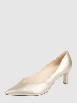 Кожаные туфли на шпильке Hogl, золото