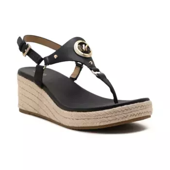 Кожаные туфли на танкетке Casey Michael Kors, черный