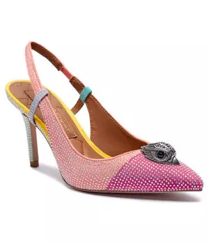 Кожаные туфли на высоком каблуке белгравия Kurt Geiger, розовый