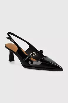 Кожаные туфли на высоком каблуке Billi Bi, черный