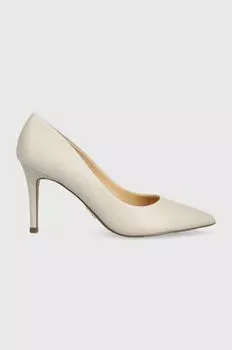 Кожаные туфли на высоком каблуке с изображением божьей коровки Steve Madden, бежевый