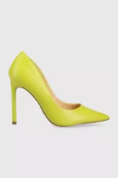 Кожаные туфли на высоком каблуке Vaze Steve Madden, зеленый
