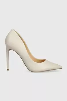Кожаные туфли на высоком каблуке Vaze Steve Madden, бежевый