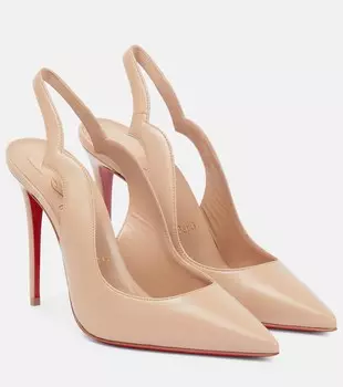 Кожаные туфли Nudes Hot Chick Christian Louboutin, нейтральный
