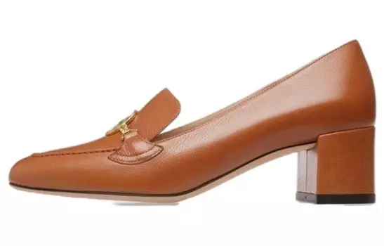 Кожаные туфли Obrien 50 мм с металлическим логотипом Bally