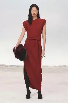 Кожаные туфли с квадратным носком ZARA, черный