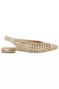 Кожаные туфли с открытой пяткой и перфорацией Gioseppo, желтый