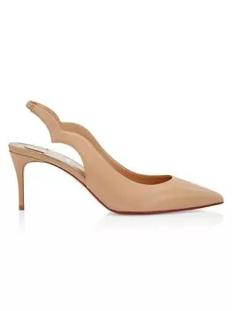 Кожаные туфли с ремешком на пятке Hot Chick 70MM Christian Louboutin
