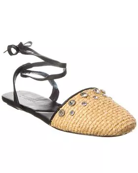 Кожаные туфли Schutz Abrie Flat, черный