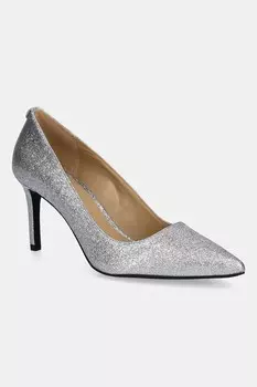 Кожаные туфли-шпильки Alina Michael Michael Kors, серебряный