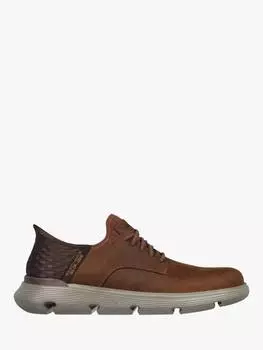 Кожаные туфли-слипоны garza gervin hands free garza gervin Skechers, коричневый