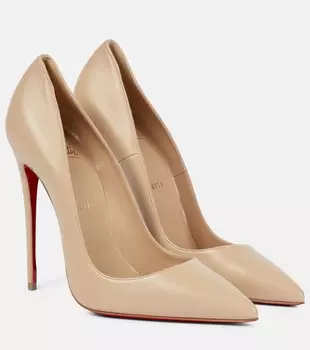 Кожаные туфли So Kate 120 Christian Louboutin, бежевый