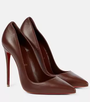 Кожаные туфли So Kate 120 Christian Louboutin, коричневый