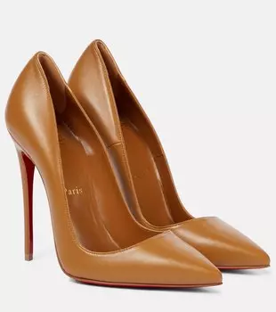 Кожаные туфли So Kate 120 Christian Louboutin, коричневый