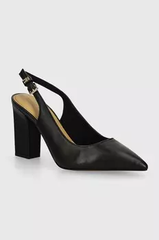 Кожаные туфли TH Block HIGH HEEL PUMP Tommy Hilfiger, черный