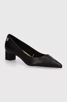 Кожаные туфли TH Mid HEEL PUMP Tommy Hilfiger, черный