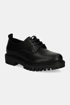 Кожаные туфли Tommy Hilfiger CASUAL HILFIGER CHUNKY LTH SHOE, черный