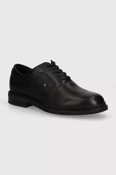 Кожаные туфли Tommy Hilfiger FLEXIBLE HILFIGER LTH OXF SHOE, черный