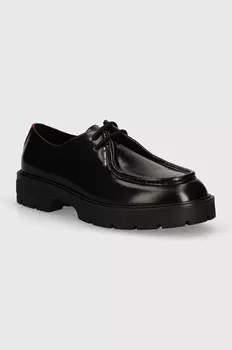 Кожаные туфли Tommy Jeans TJM SMART DERBY SHOE, черный
