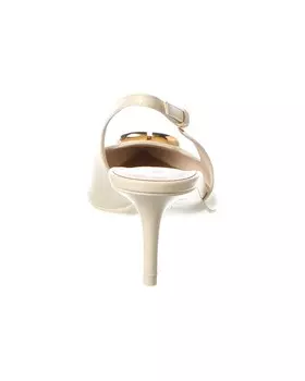 Кожаные туфли Valentino VLogo 60 с пяткой на пятке, белый