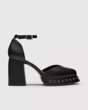 Кожаные туфли Varlot Studs с заклепками и пряжкой Castaer, черный