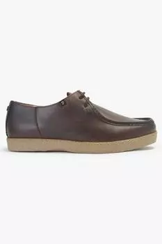 Кожаные туфли Wallabee со шнуровкой Sander Farah Footwear, коричневый