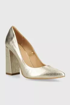 Кожаные туфли Wojas, золотой