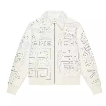 Кожаные университетские брюки Givenchy Белые