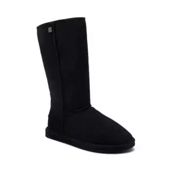 Кожаные узкие зимние ботинки платинового цвета с добавлением шерсти Emu Australia, черный