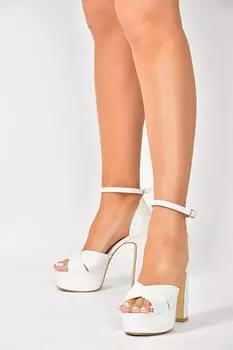 Кожаные вечерние туфли Sedef на толстом каблуке на платформе M348202509 Fox Shoes