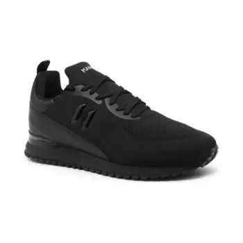 Кожаные велюровые кроссовки Karl Lagerfeld, черный