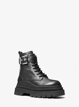 Кожаные военные ботинки Colby Michael Kors, черный