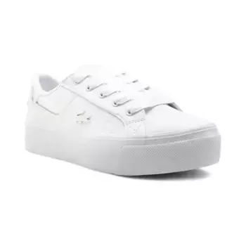 Кожаные вулканизированные кроссовки Lacoste, белый