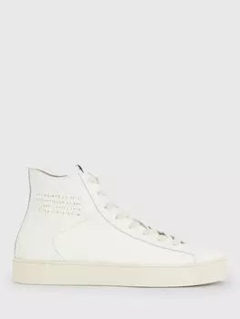 Кожаные высокие кеды AllSaints Tana, белые