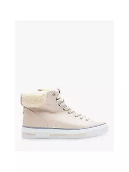 Кожаные высокие кеды Moda in Pelle Anniia, кремовые