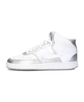 Кожаные высокие кеды Nike, белый