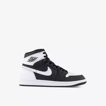 Кожаные высокие кроссовки air jordan 1 high со вставками Jordan, черный