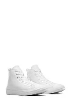 Кожаные высокие кроссовки Chuck Taylor Converse, белый