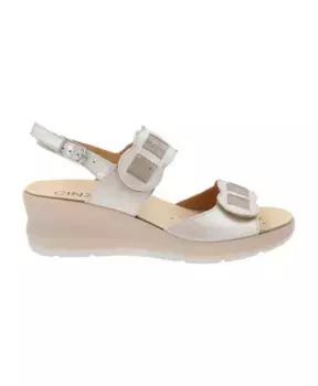 Кожаные женские босоножки Cinzia Soft, бежевый