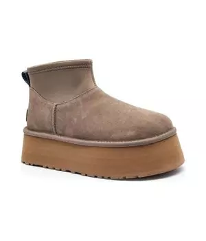 Кожаные зимние ботинки классические мини-диппер Ugg, серый