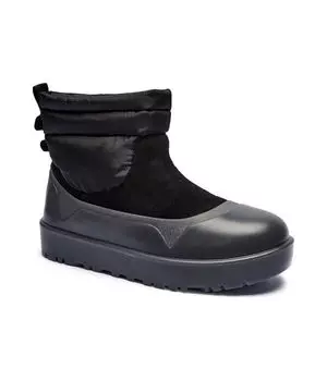Кожаные зимние ботинки классика мини мод Ugg, черный