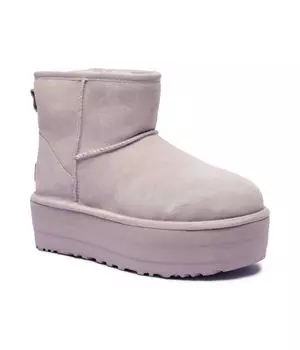Кожаные зимние сапоги Ugg, лавандовый