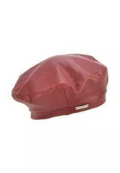 Кожаный берет 18017-0 SEEBERGER, цвет Rubin