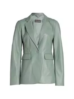 Кожаный блейзер Maximilian Maximilian, аква