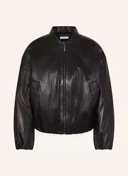 Кожаный блузон Mrs & Hugs, черный