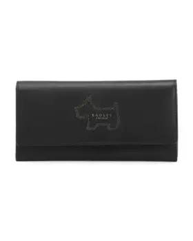 Кожаный большой складной кошелек для утреннего отдыха Dot Dog Radley London, черный